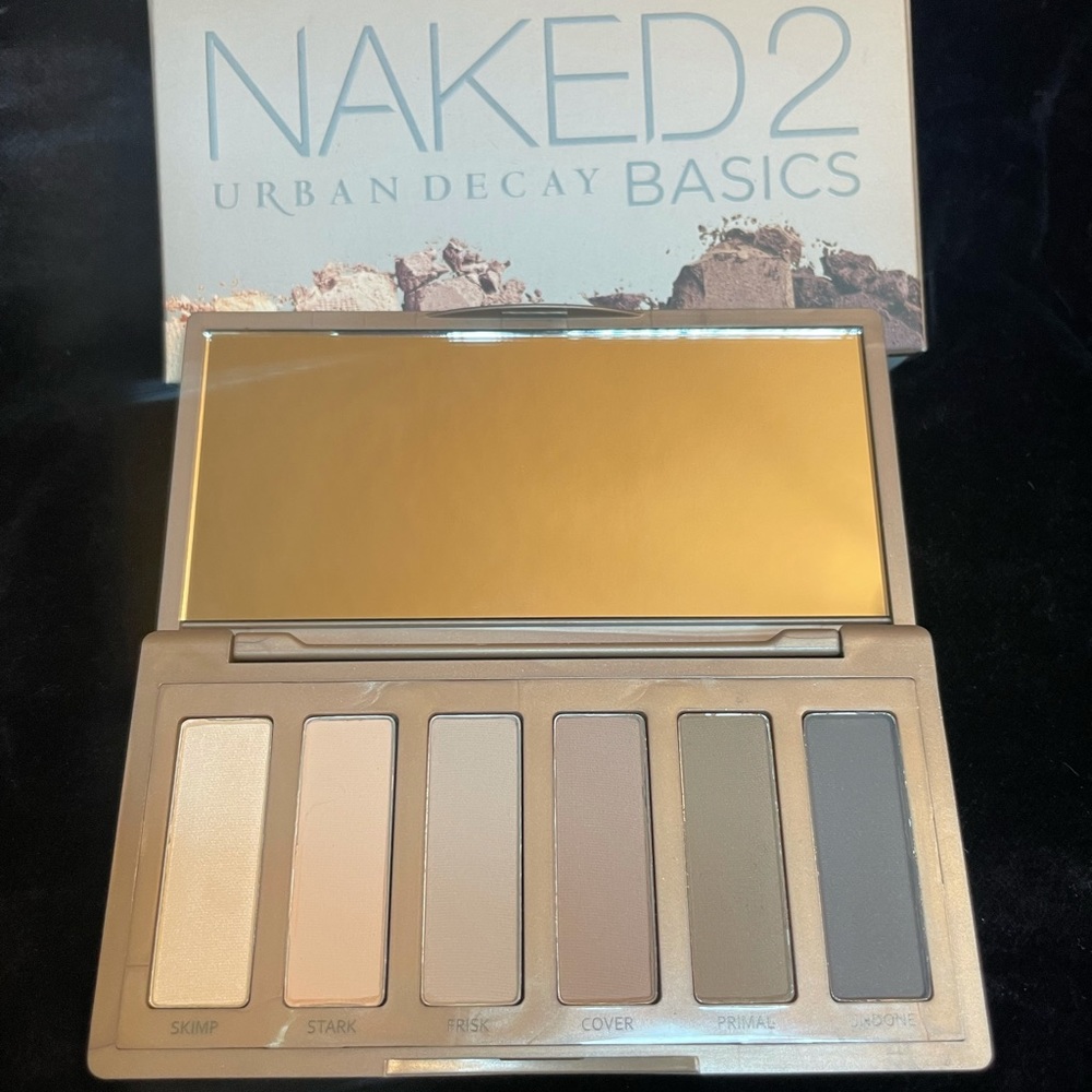 Urban Decay Naked 2 Basics Eyeshadow Palette! New In Box! Taupe Hued Matte Eyes!